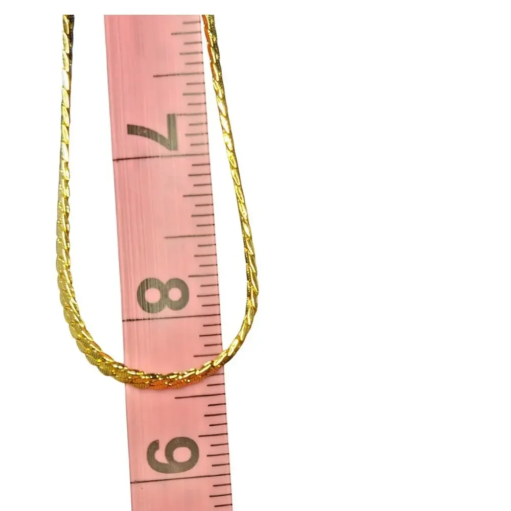 Vintage Monet Gold Thick Curb Chain Necklace - Picture 4 of 5